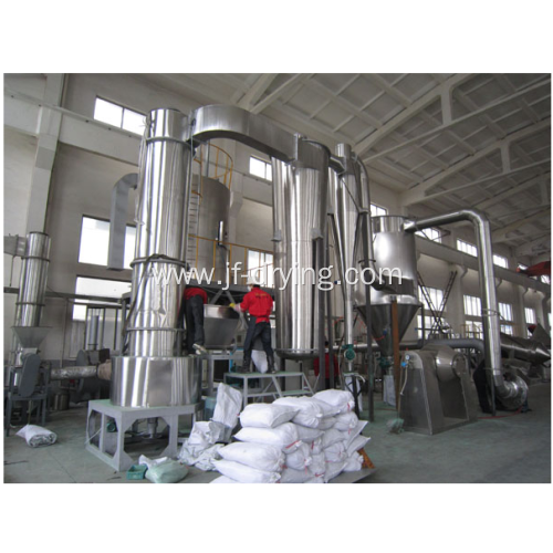 Rotary spin flash dryer machine